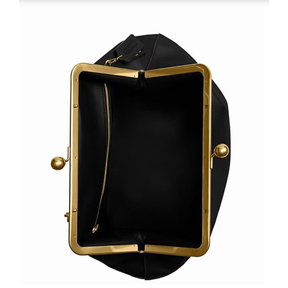 OMG!!!  NEW!!!  Authentic COACH Kiss Lock Jumbo Shoulder Bag!  IMPOSSIBLE TO FIN - Picture 14 of 15